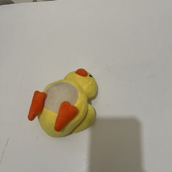 Kids Yellow Orange Chick Duck Plush 5" Stuffed Animal Toy Easter Spring - Picture 9 of 9